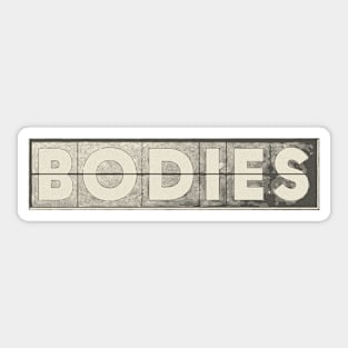 bodies series Stephen Graham as Mannix Crime Drama History graphic design illustration Sticker
